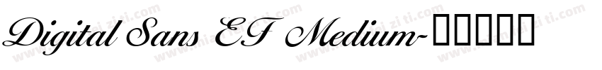 Digital Sans EF  Medium字体转换